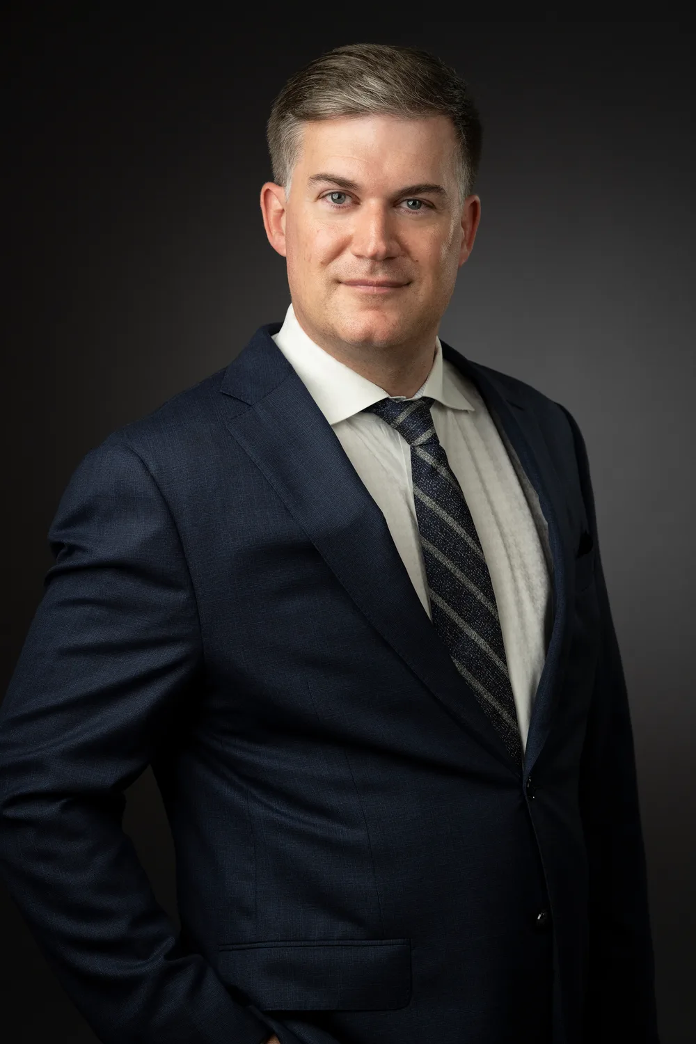 Professional business headshot photographed by Len Marks in Huntington, NY